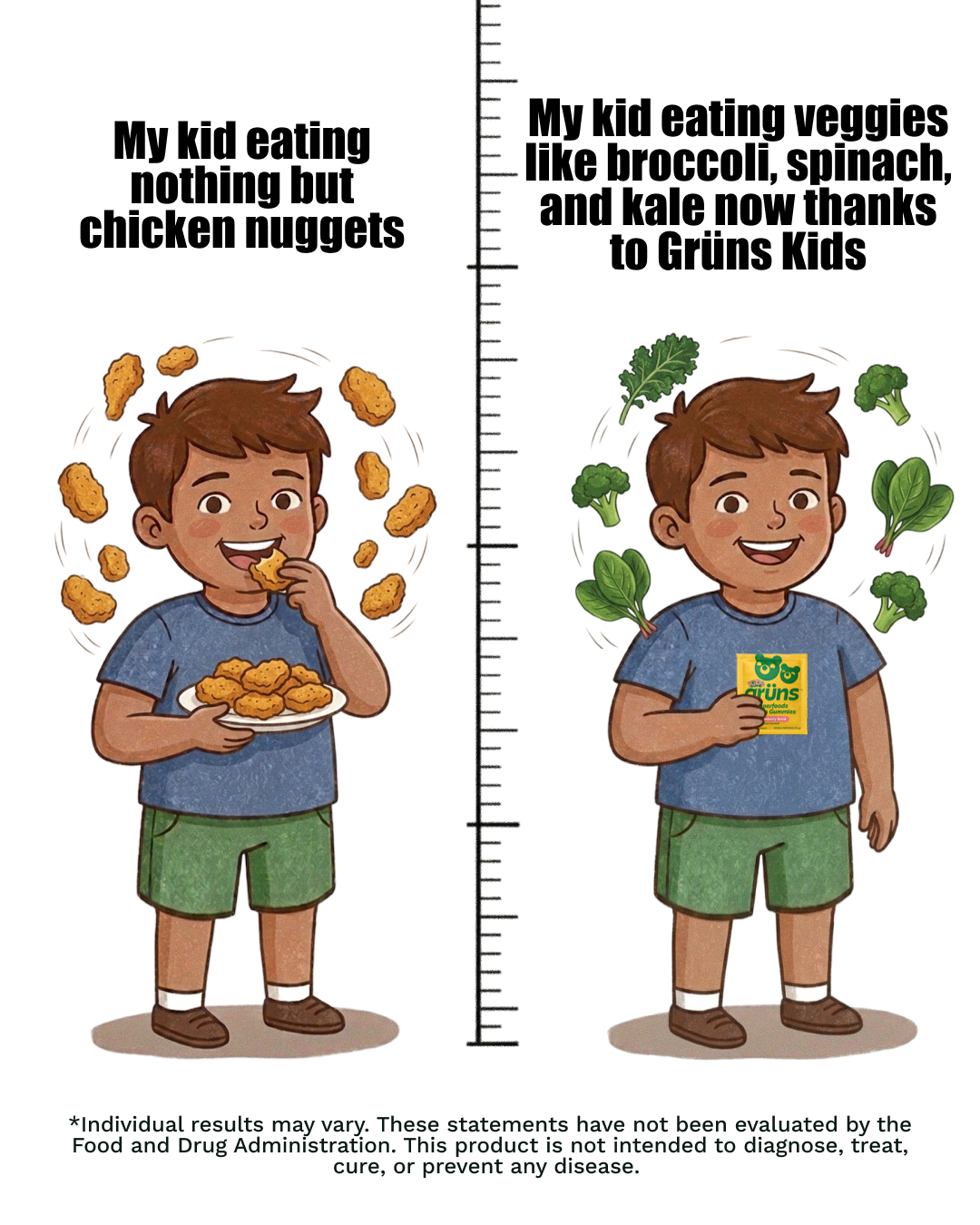 Grüns Kids Facebook ad