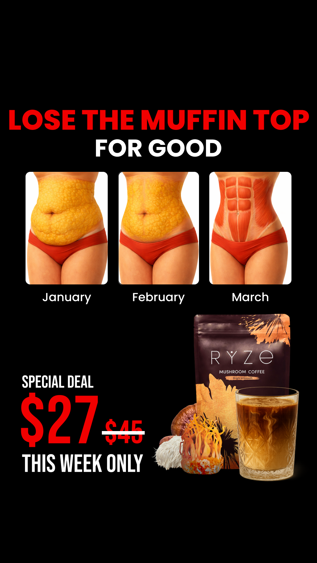RYZE Superfoods Facebook ad