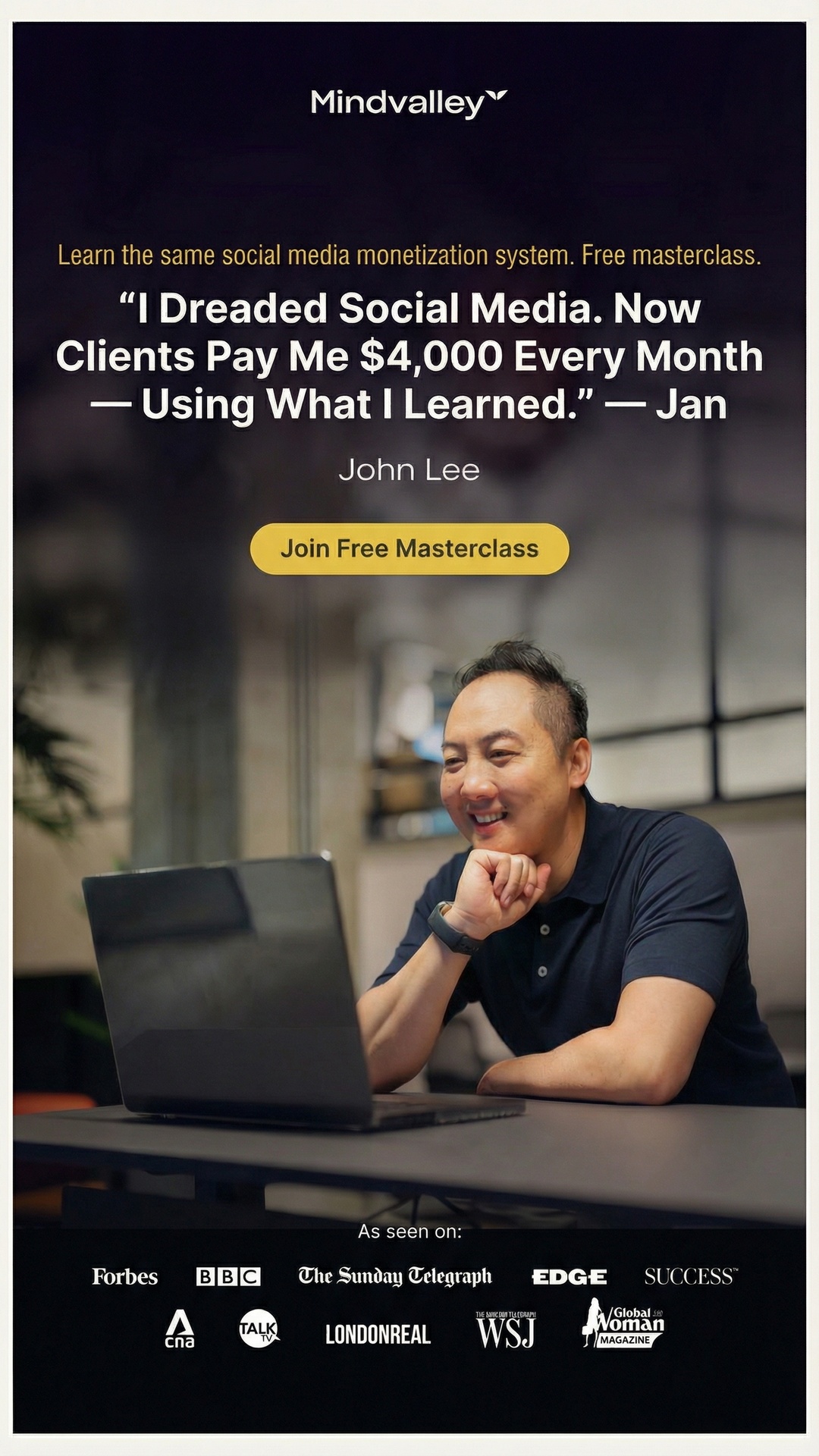 Mindvalley Facebook ad from Mar 10, 2026