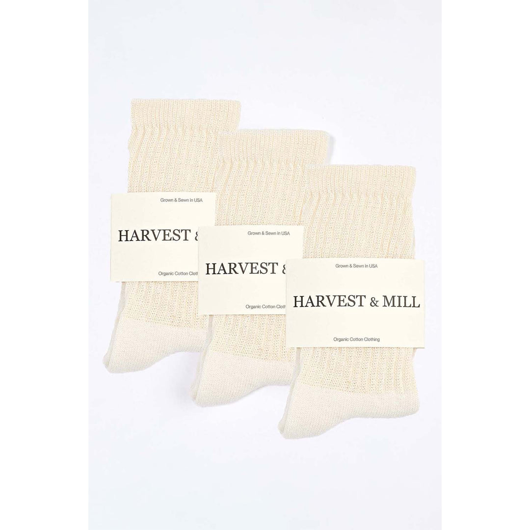 Harvest & Mill Facebook ad: ORGANIC ESSENTIAL BASICS