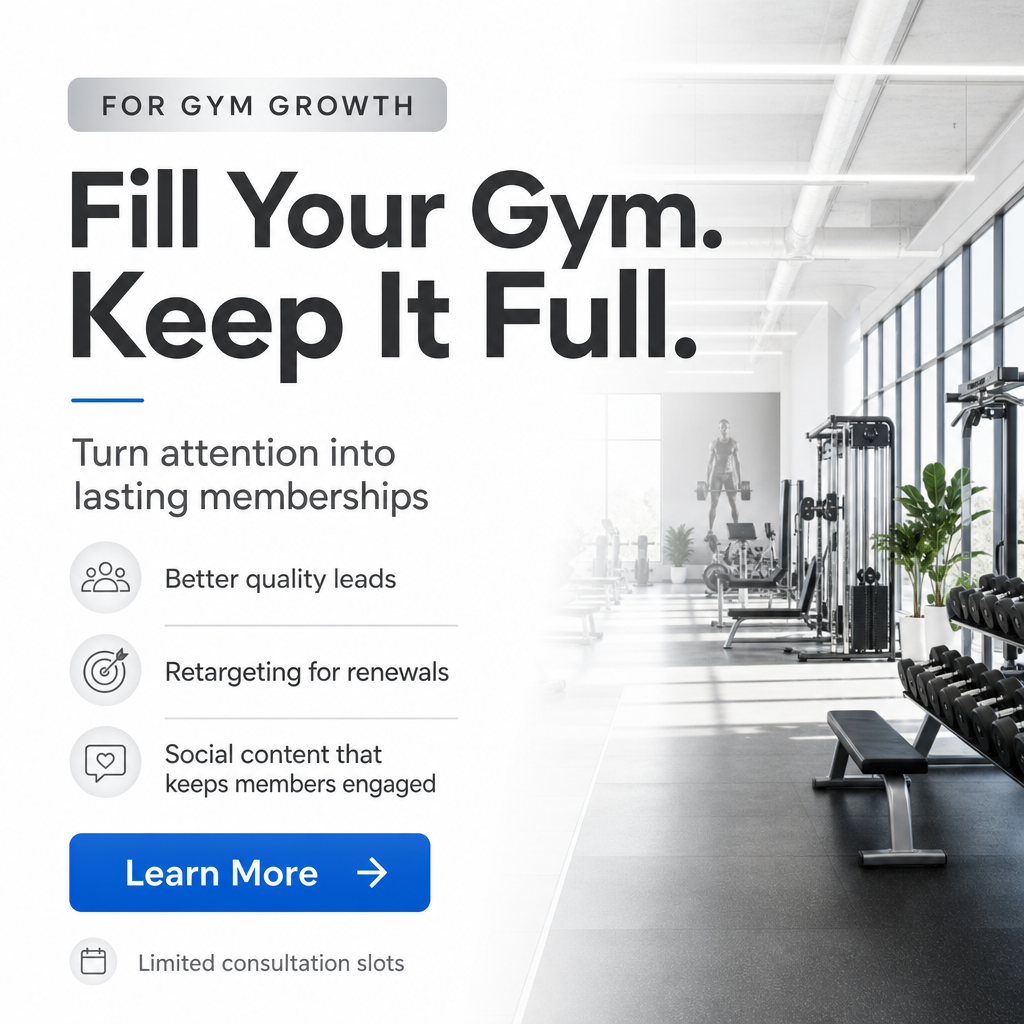 Klempz - Health & Wellness Marketing Facebook ad: A Marketing System Built for Gyms