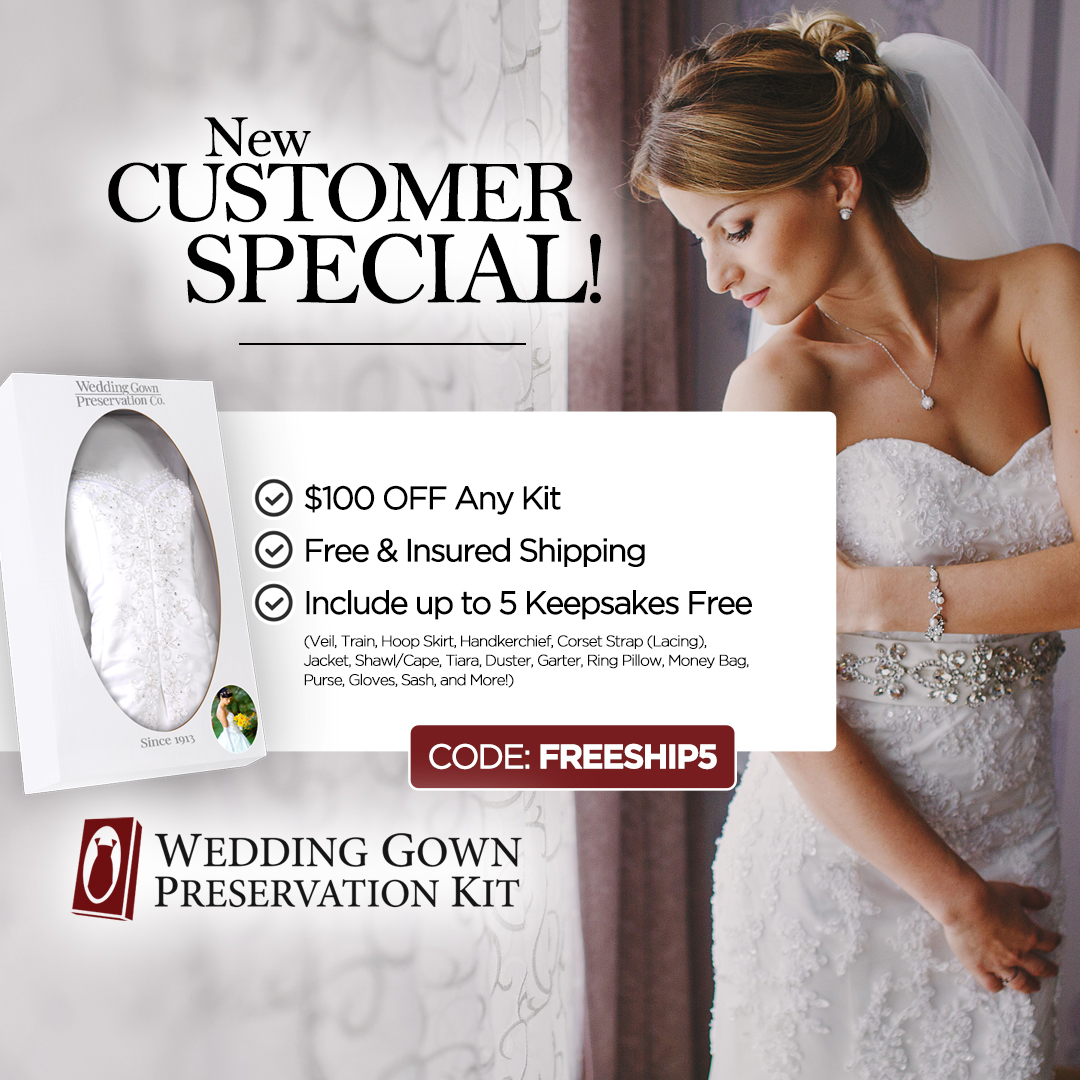 Wedding Gown Preservation Kit Facebook ad