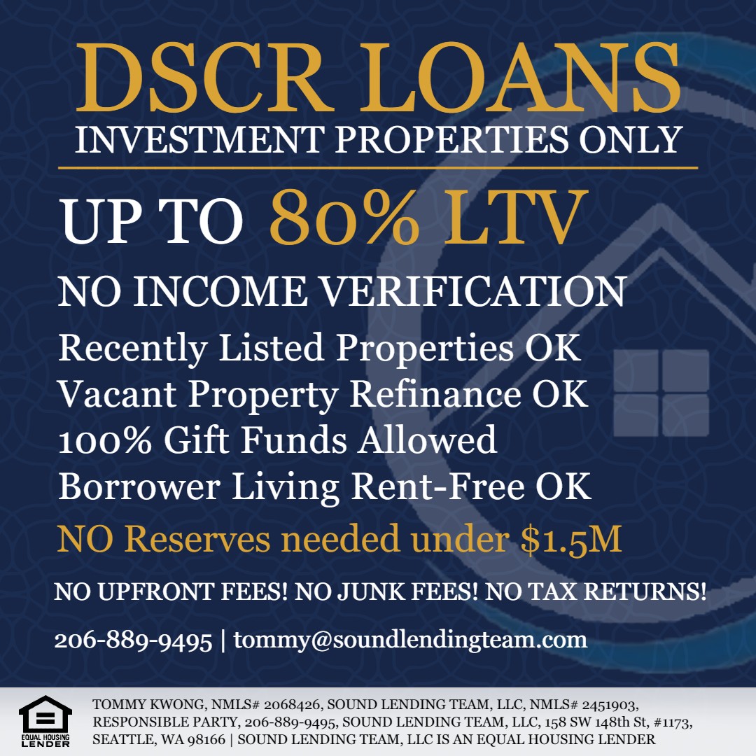 Tommy Kwong - Sound Lending Team Facebook ad: Send Me a Deal, I’ll Tell You If It Cash Flows