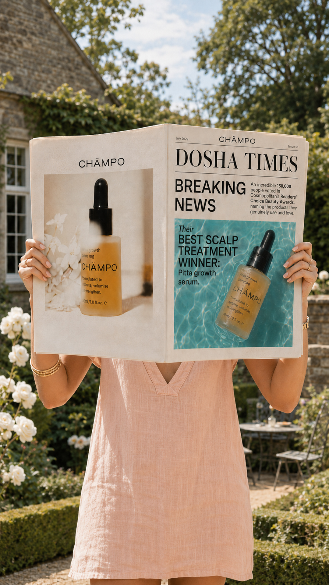Chāmpo Haircare Facebook ad