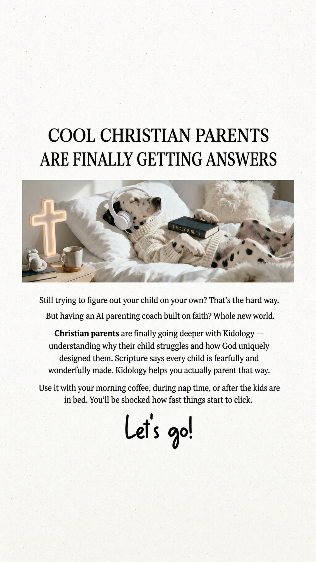 Kidology - Raising with faith Facebook ad