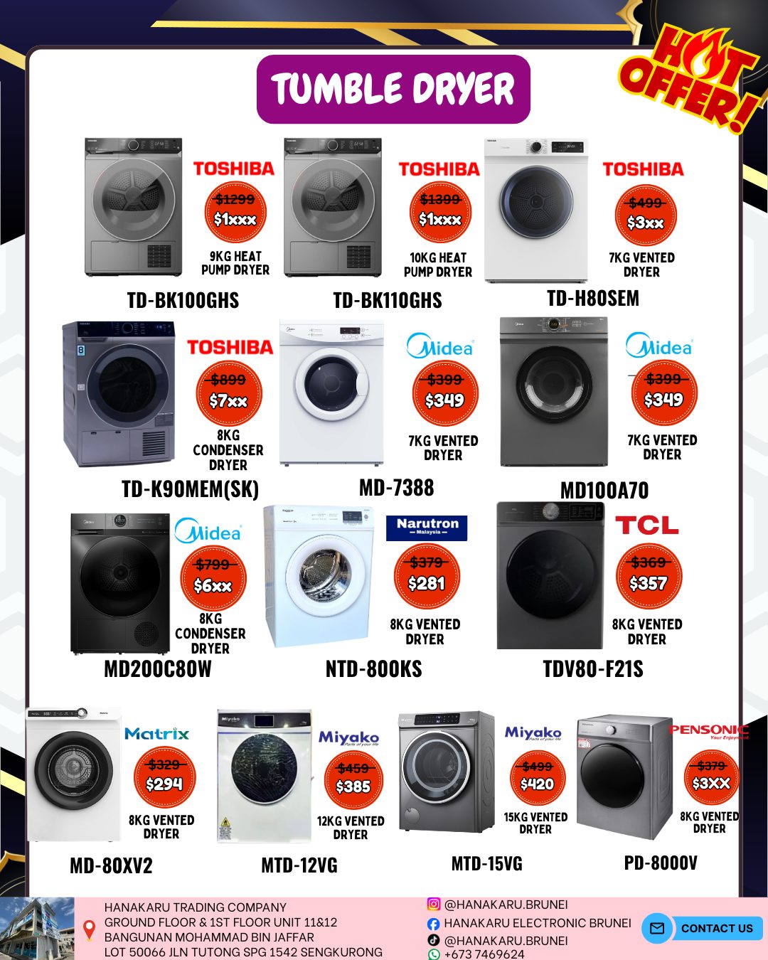 Hanakaru Electronic Brunei Facebook ad: MID YEAR SALE IS HERE!