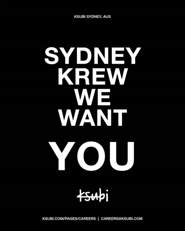 ksubi Facebook ad: WE ARE LOOKING FOR NEW KSUBI KREW TO…