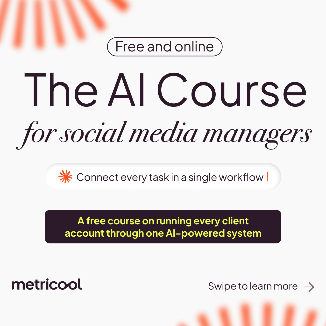 Metricool Facebook ad