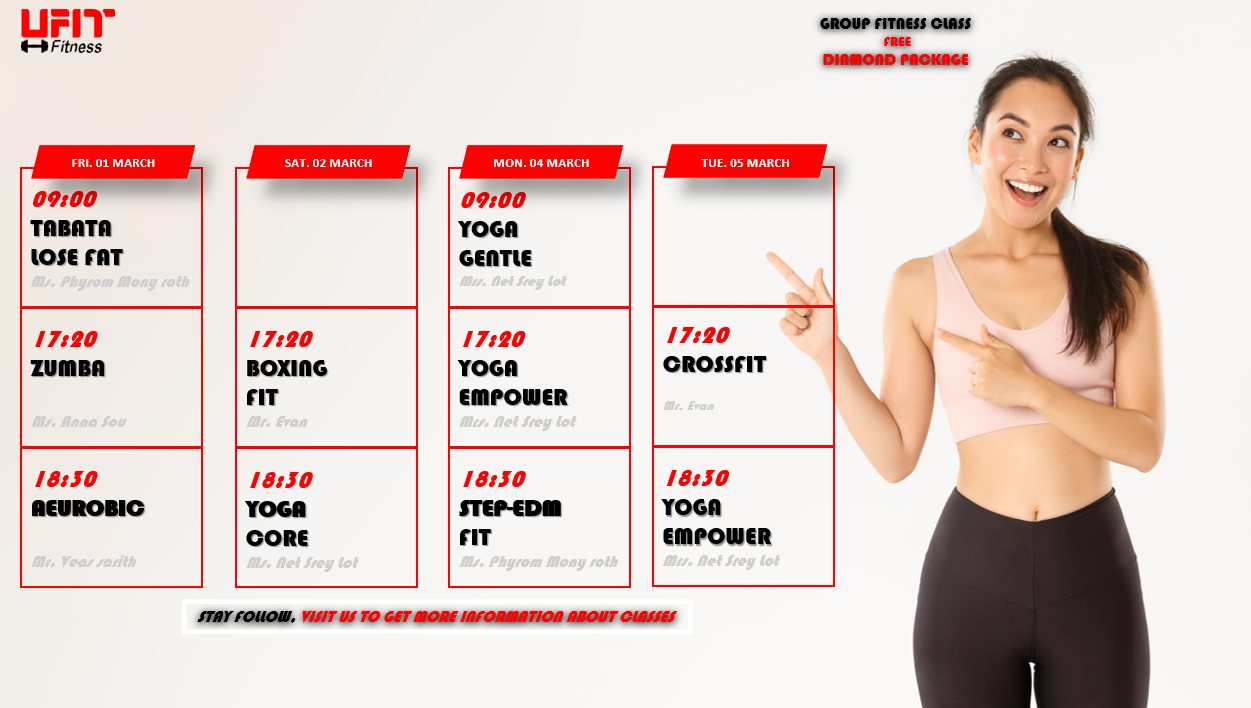 Ufit Fitness ក្លឹបហាត់ប្រាណយូហ្វិត  Facebook ad