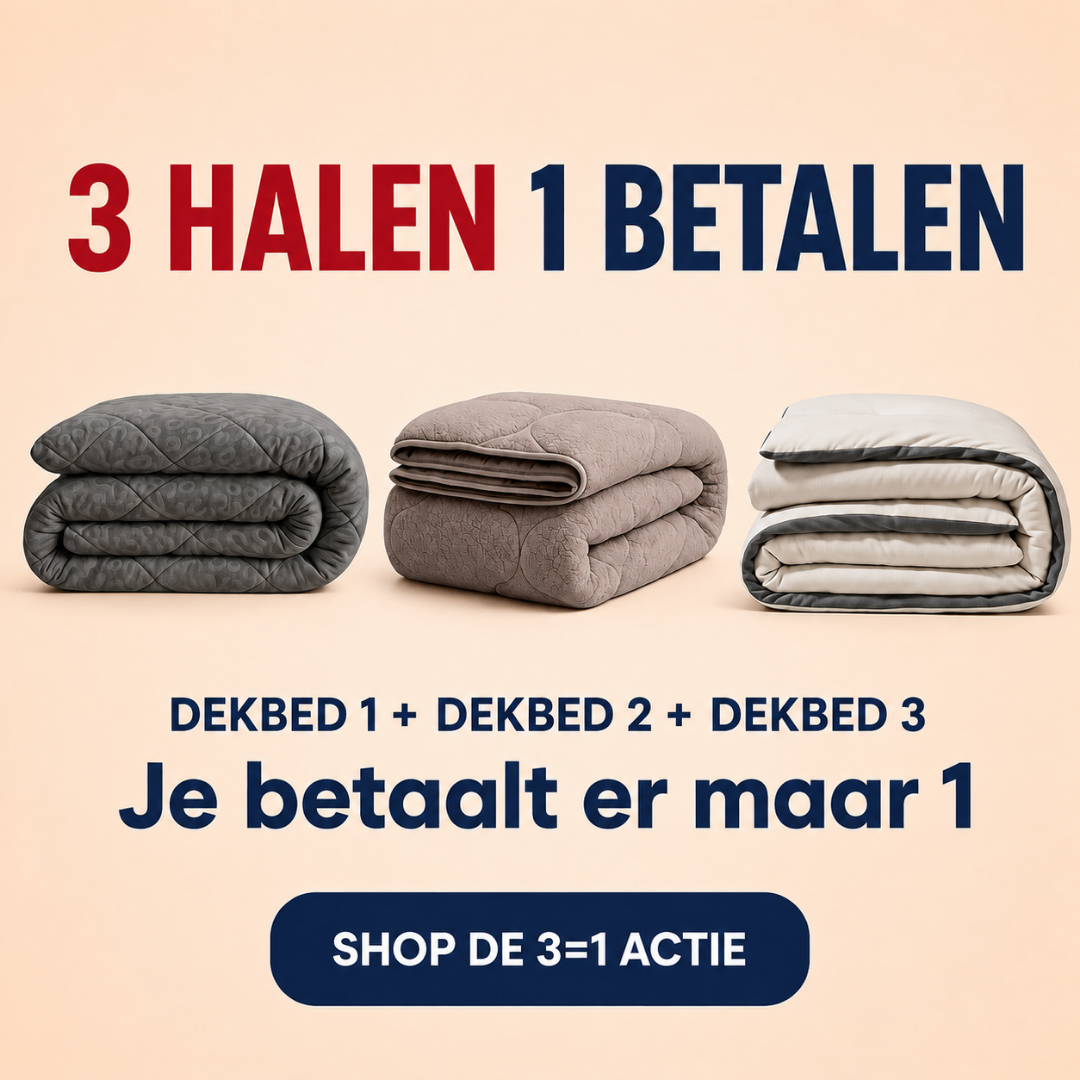 Ynot-dreambig Facebook ad: 3 dekbedden halen, maar 1 betalen