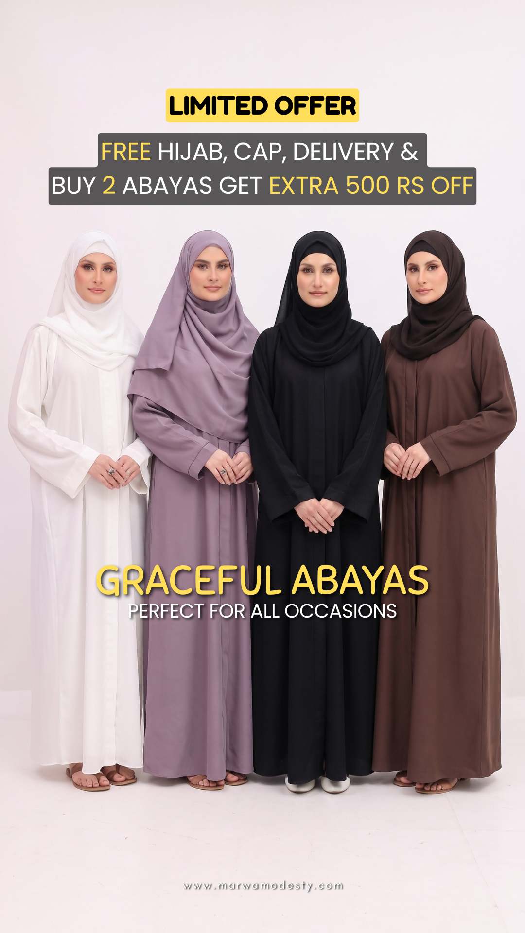 Marwa Modesty Facebook ad: Limited Time Sale