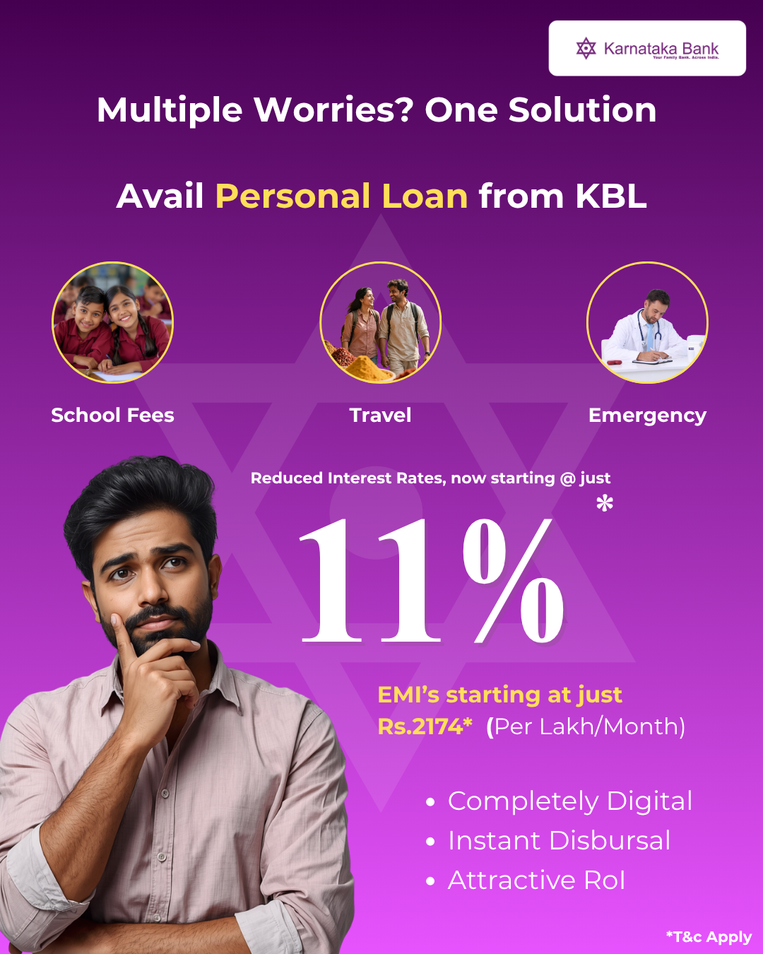 Karnataka Bank Facebook ad