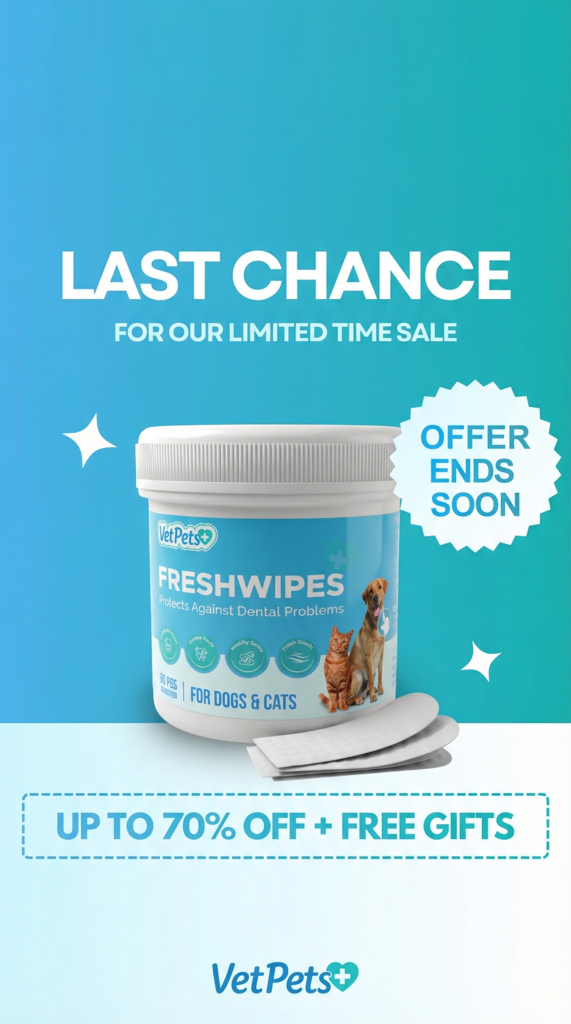 VetPets Facebook ad from Feb 5, 2026