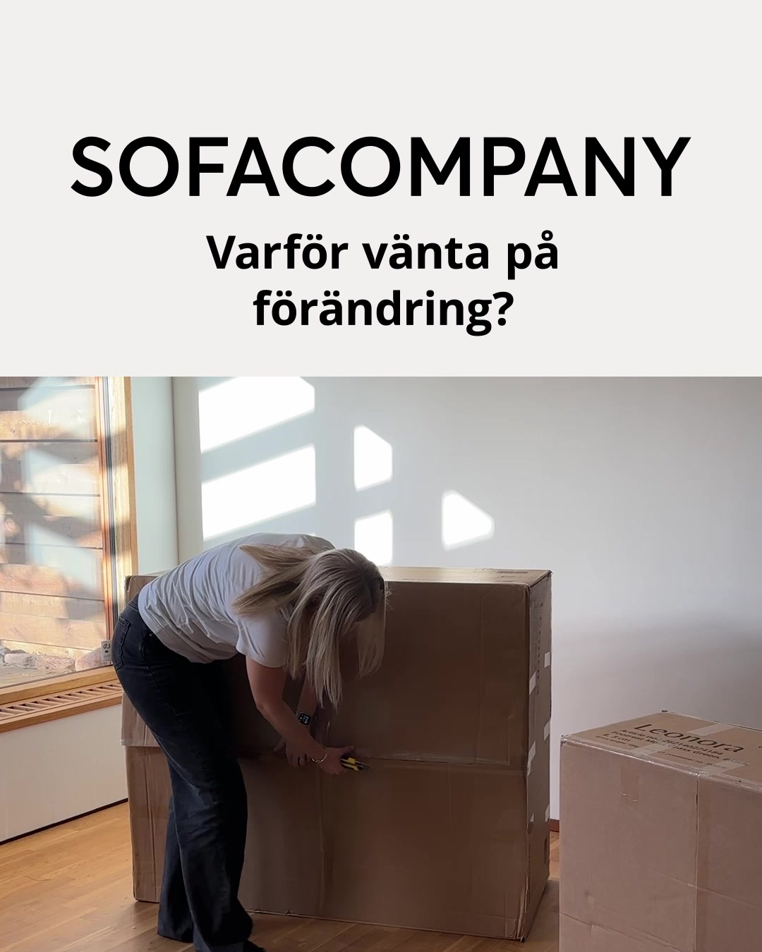 Sofacompany Facebook ad: Utforska soffor