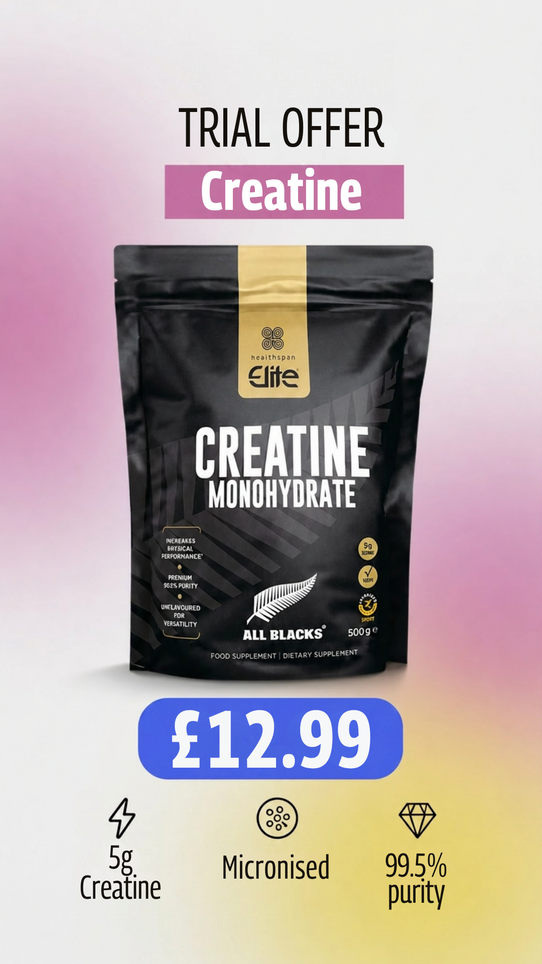 Healthspan Elite Facebook ad