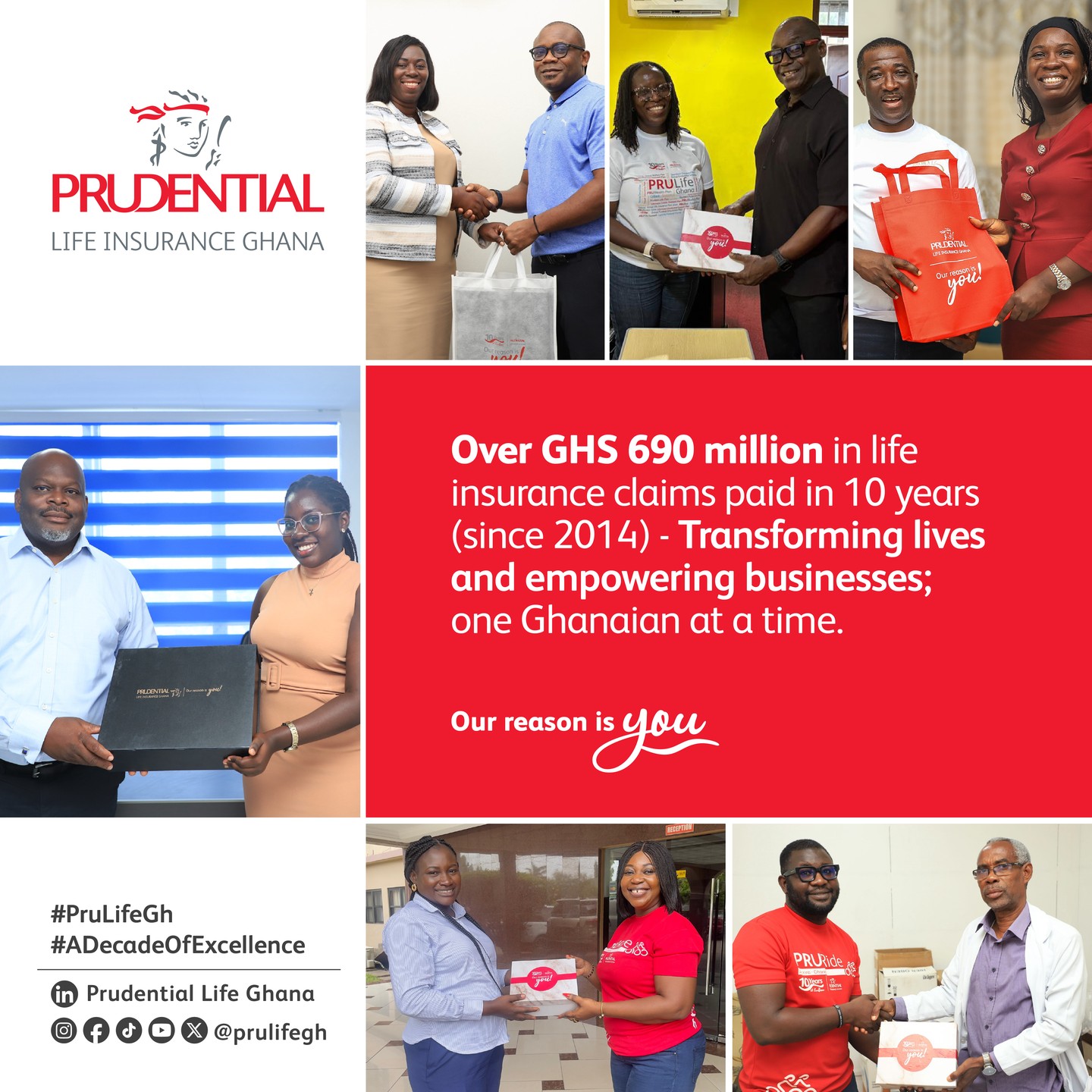 Prudential Life Insurance Ghana Facebook ad: For over a decade, Prudential Life Insurance Ghana…