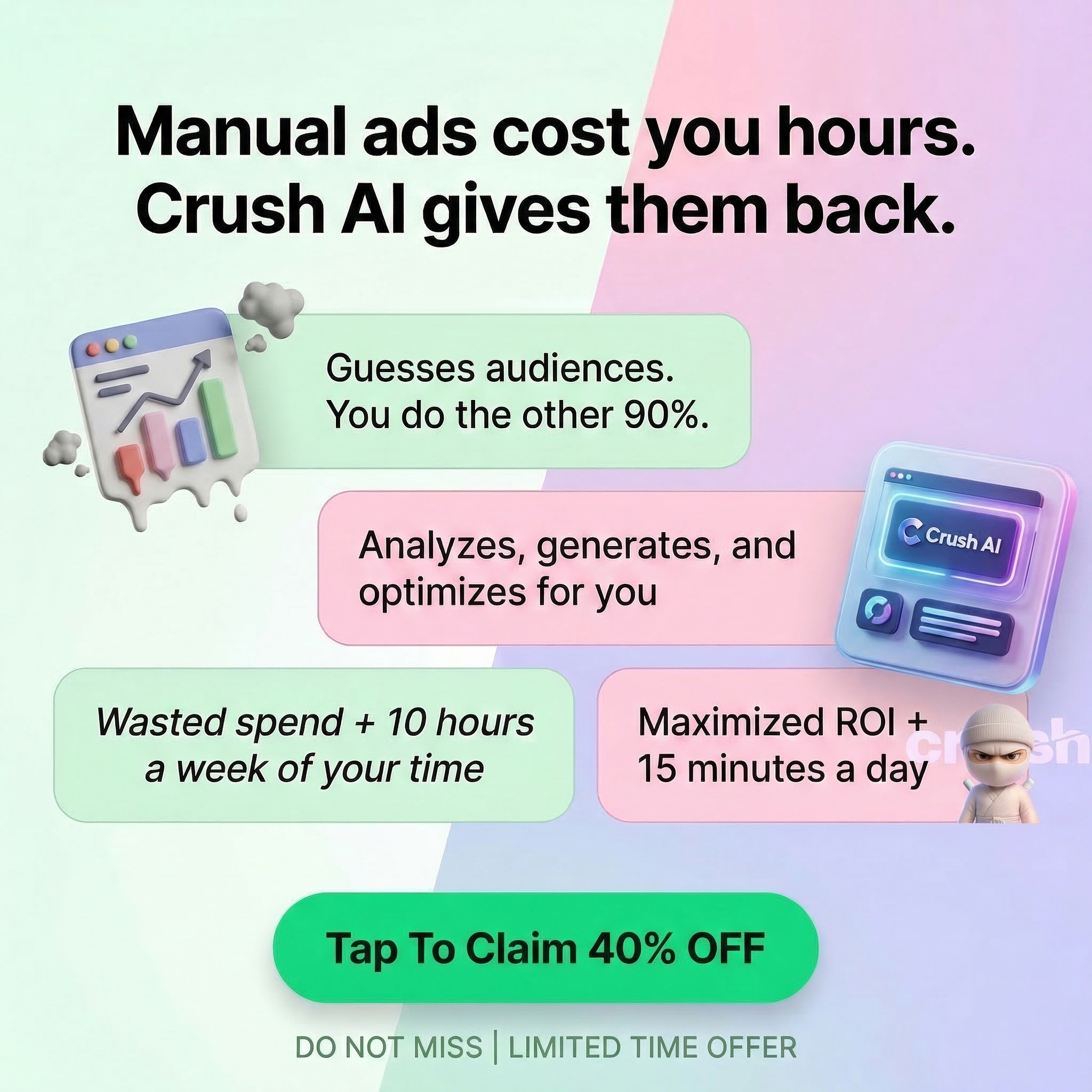 trycrush.ai Facebook ad