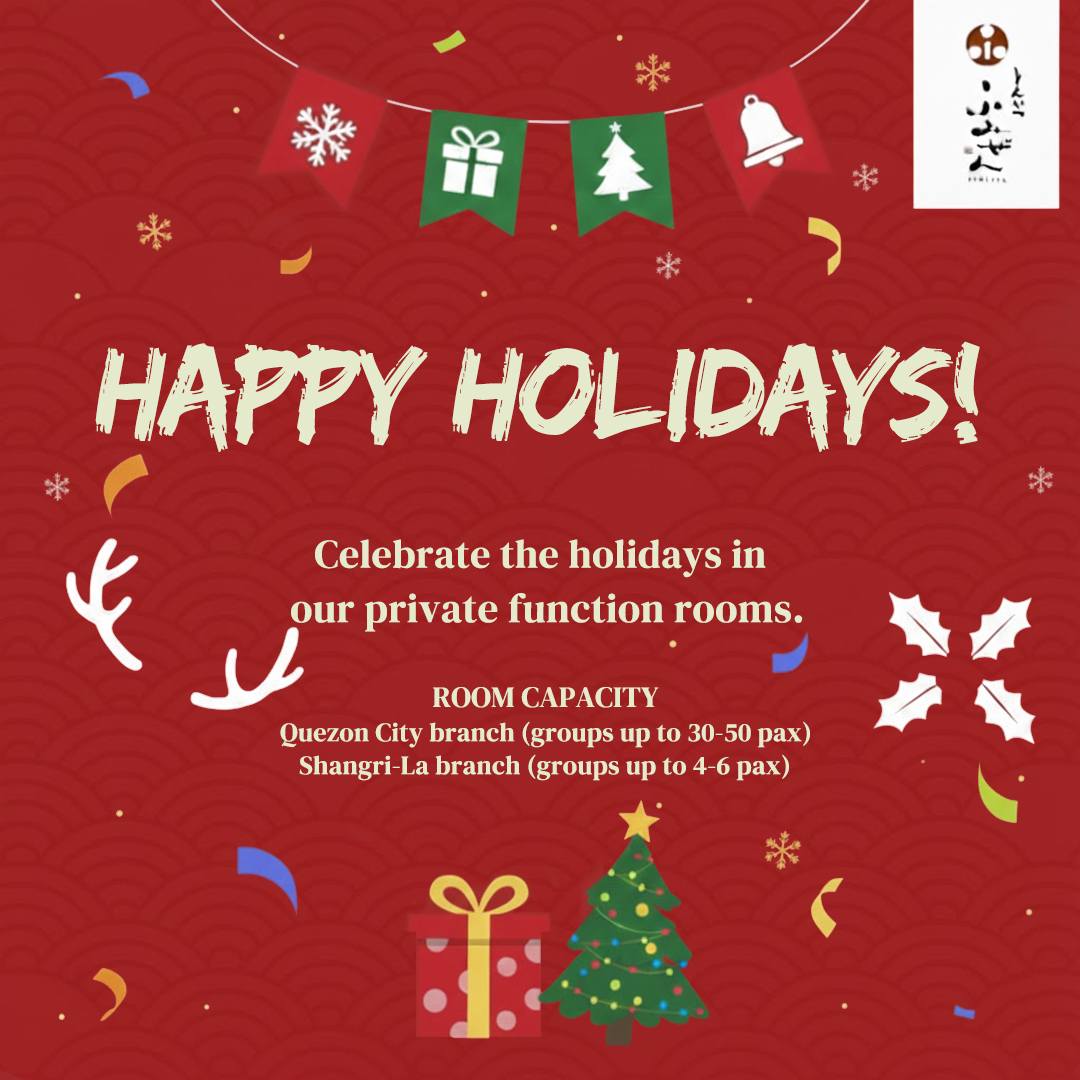 Fumizen Japanese Restaurant Facebook ad: Celebrate the season with us in style by…