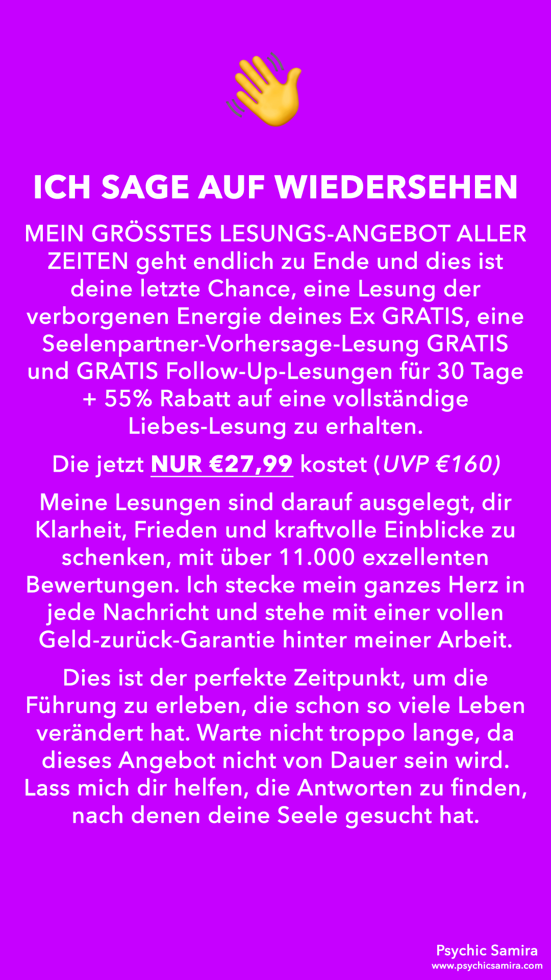 Psychic Samira Facebook ad