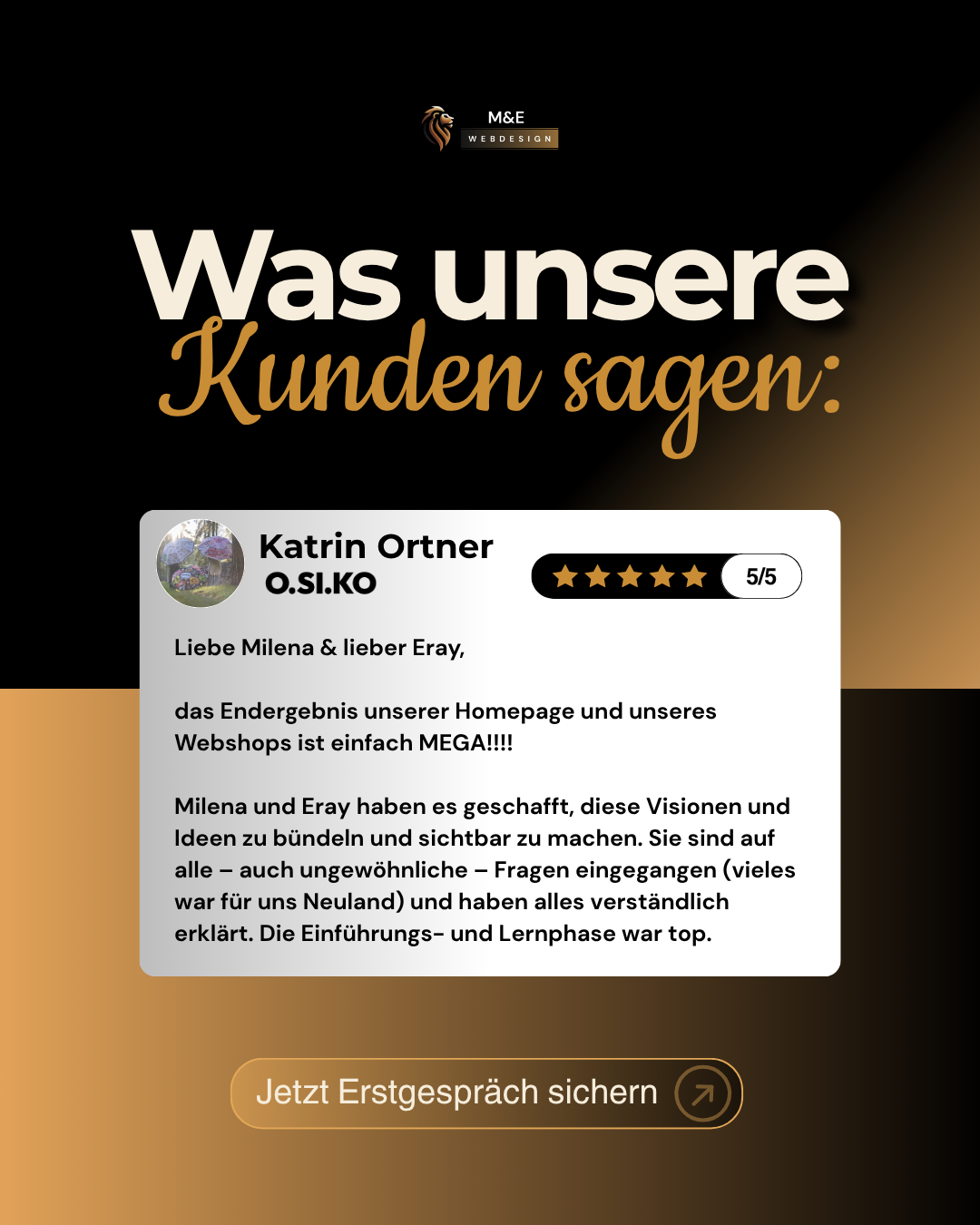 Eray Eroglu - M&E Webdesign Facebook ad