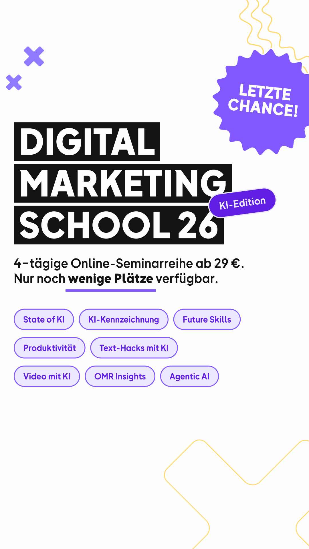 OMR Facebook ad: Dein KI-Onboarding beginnt hier.