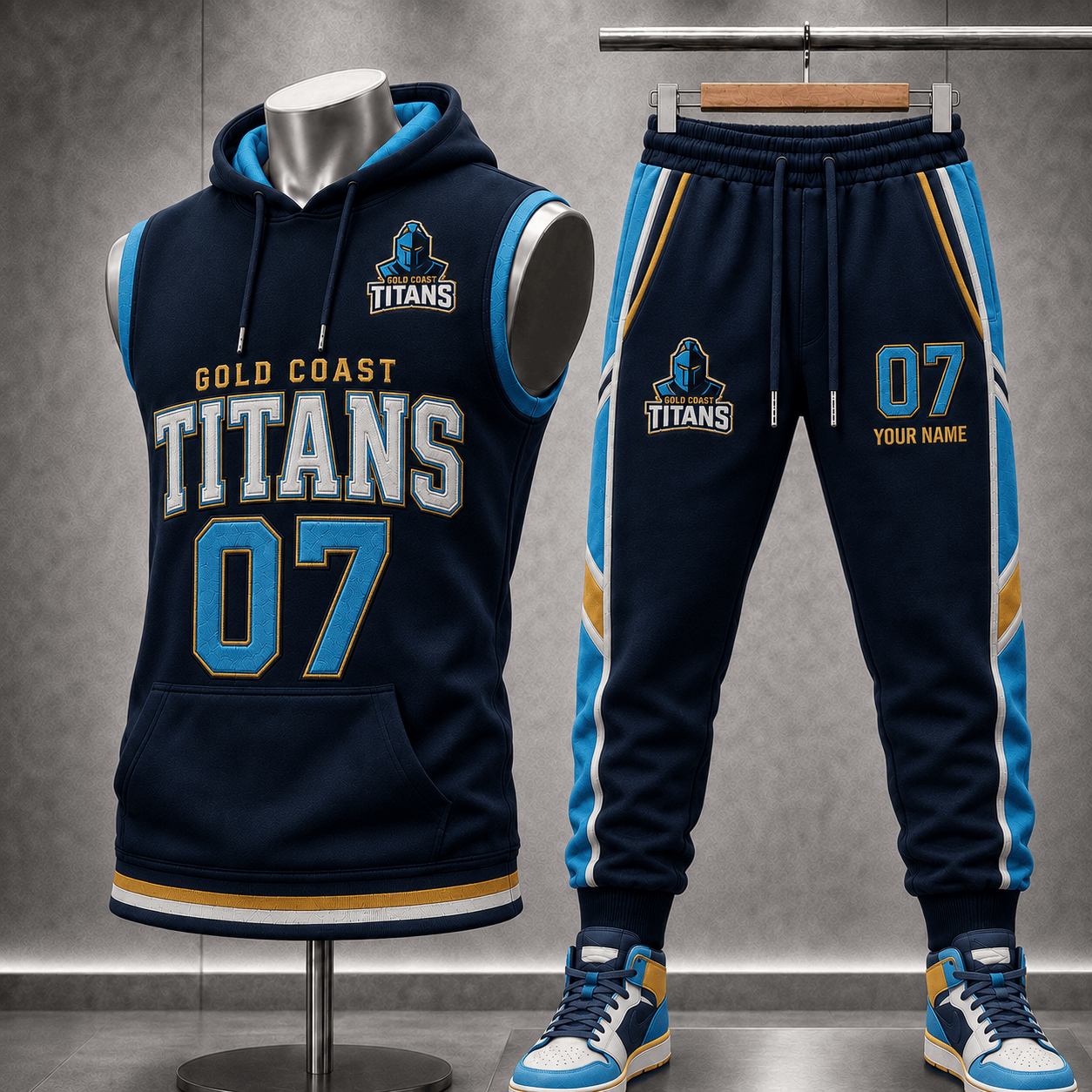 NRL Rabbitohs Gifts Facebook ad: TITANS FANS, YOUR CUSTOM DRIP AWAITS