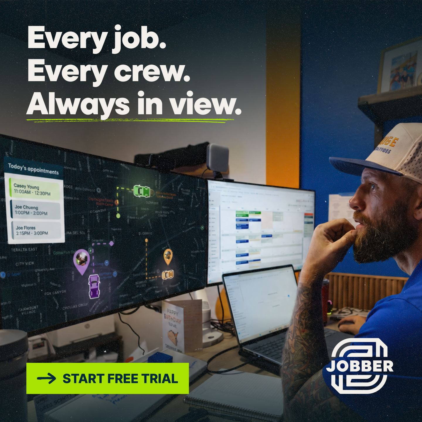 Jobber Facebook ad