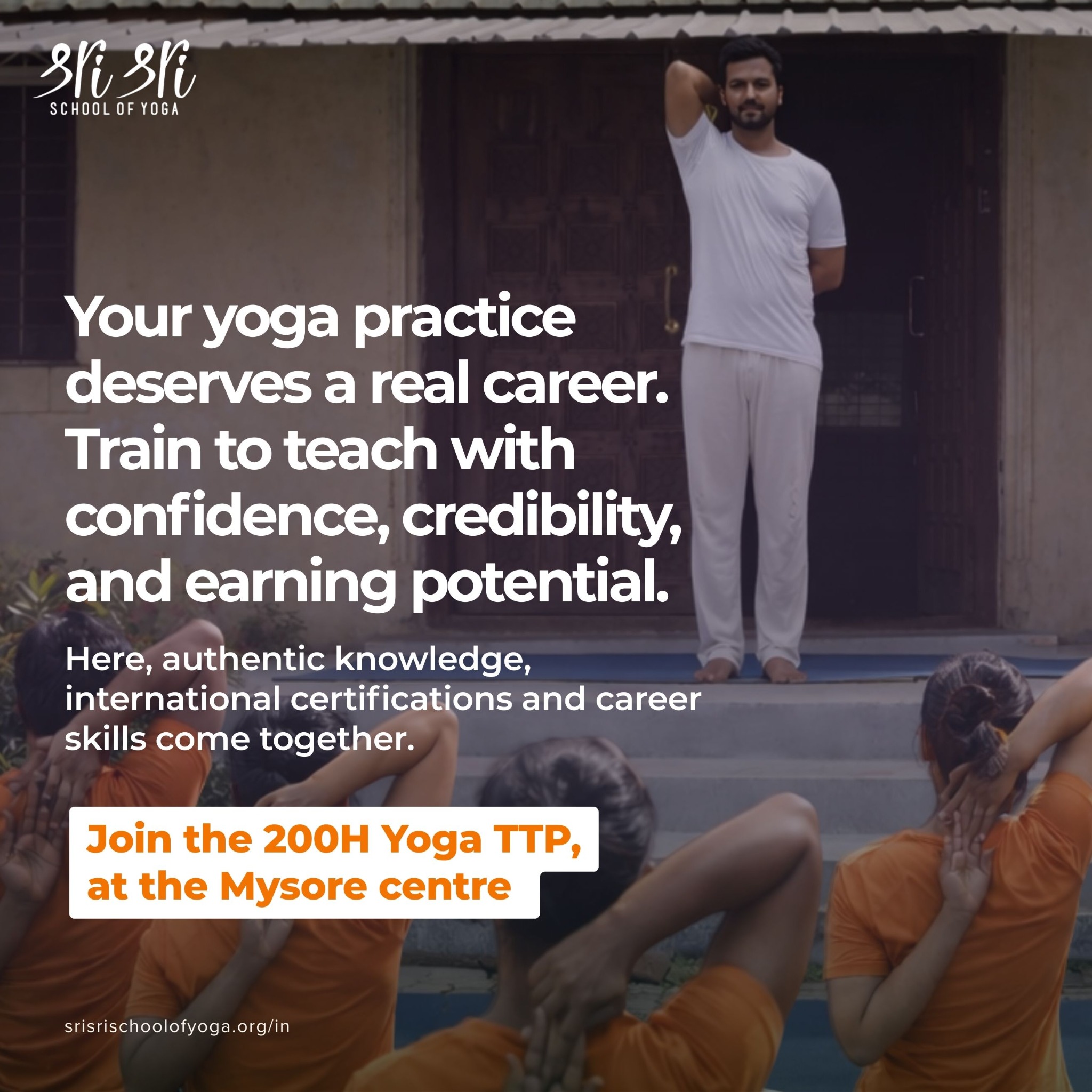 Sri Sri School of Yoga - Yoga Teacher Training Facebook ad