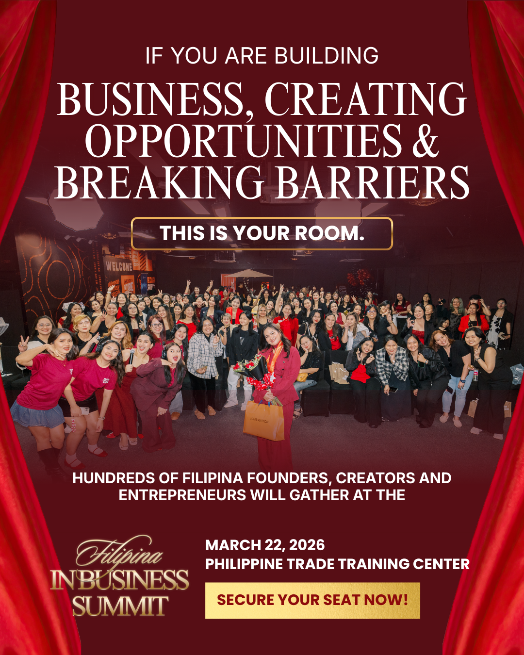 Filipina Women in Business Facebook ad: If You’re Building a Business, This Is Your Room