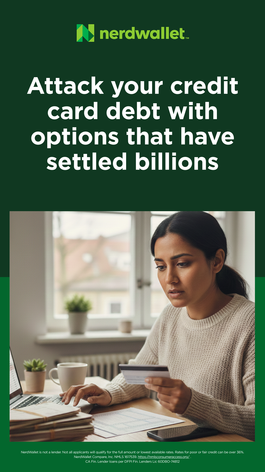 NerdWallet Facebook ad