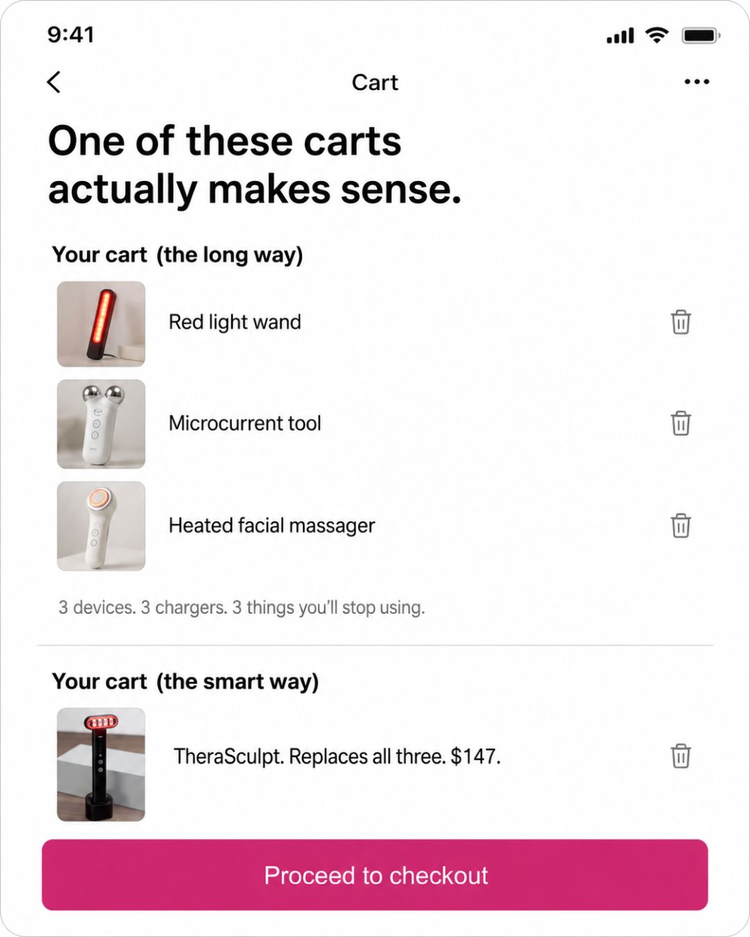 Therasage Facebook ad