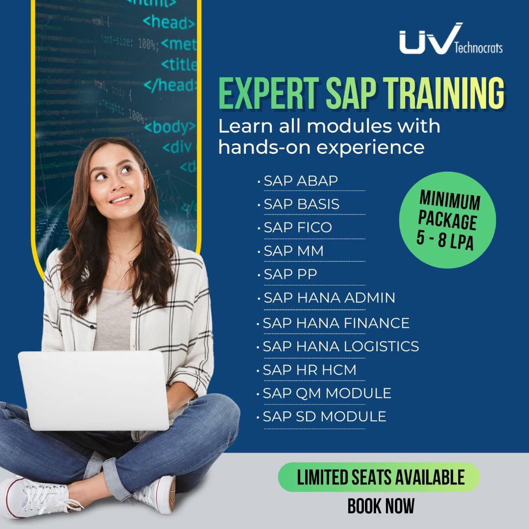 UV Technocrats and Solutions It/erp Consulting Training Placement Center Facebook ad