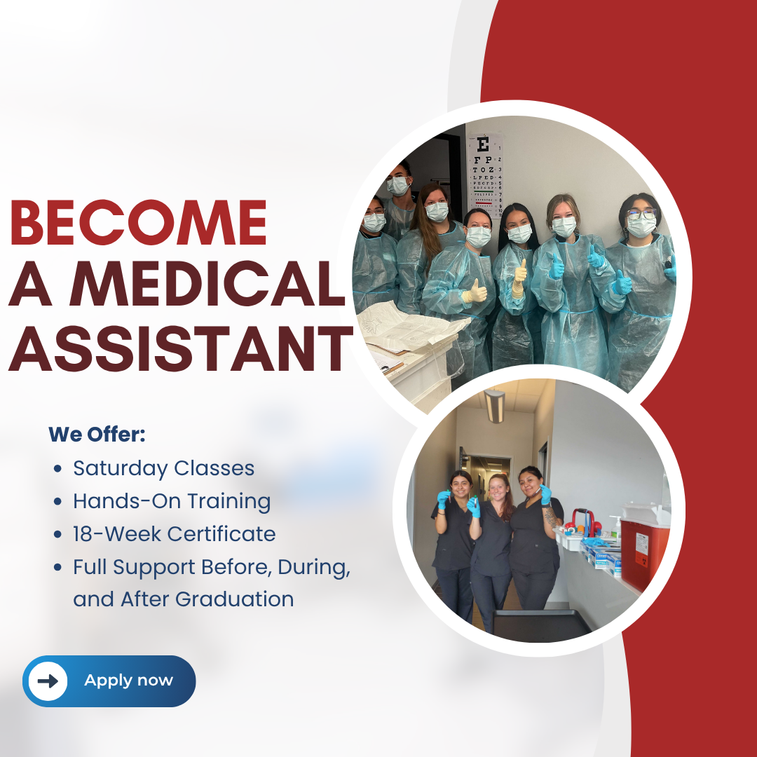 Huntsville Medical Assistant School Facebook ad: Healthcare Career? Start on Saturdays!