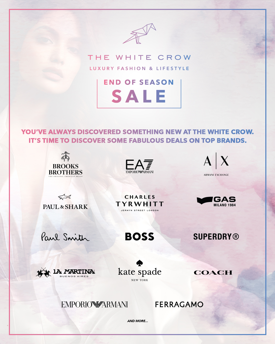 The White Crow Store Facebook ad: Get ready for a shopping spree like never…