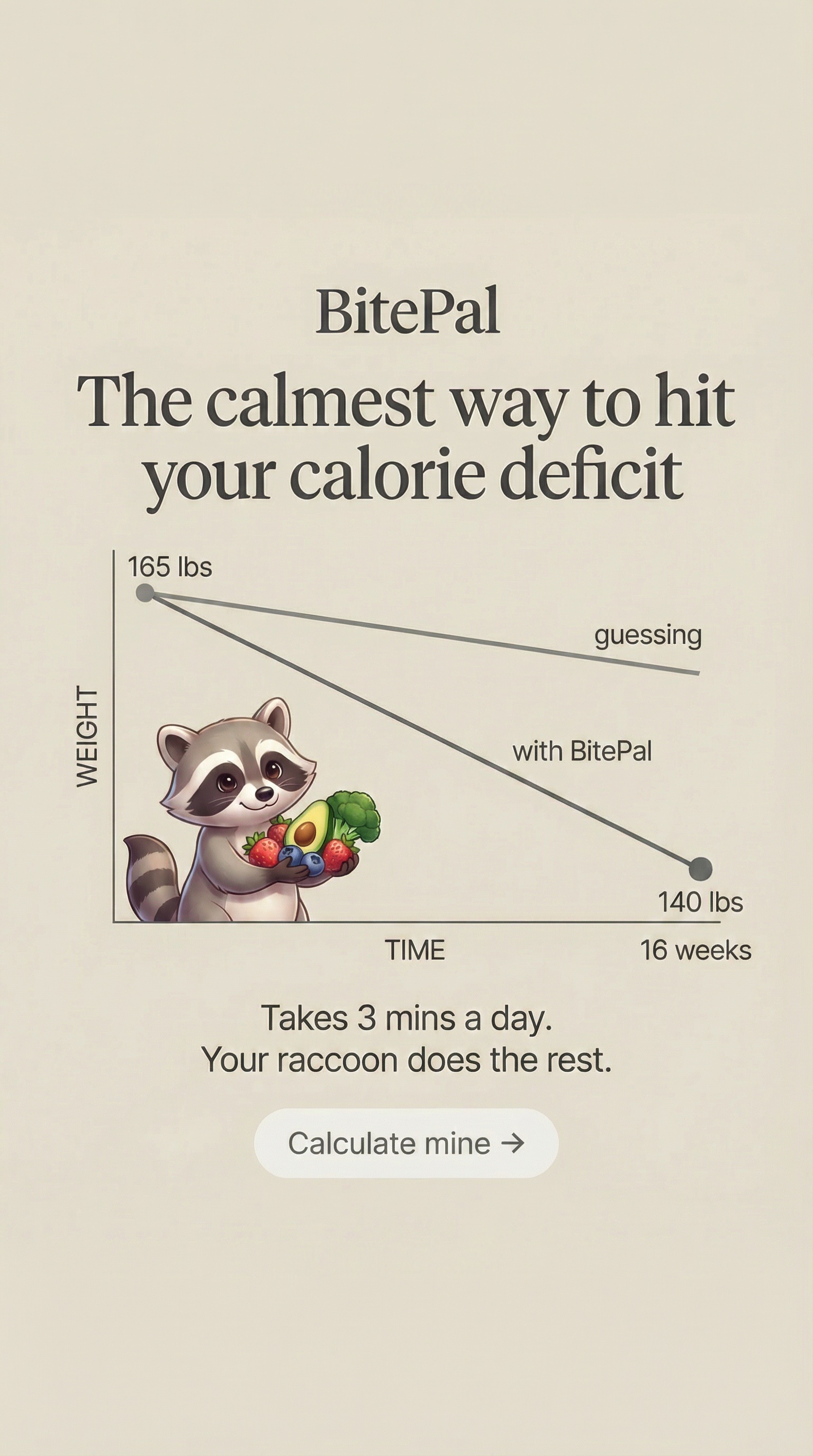 BitePal: AI Calorie Tracker Facebook ad