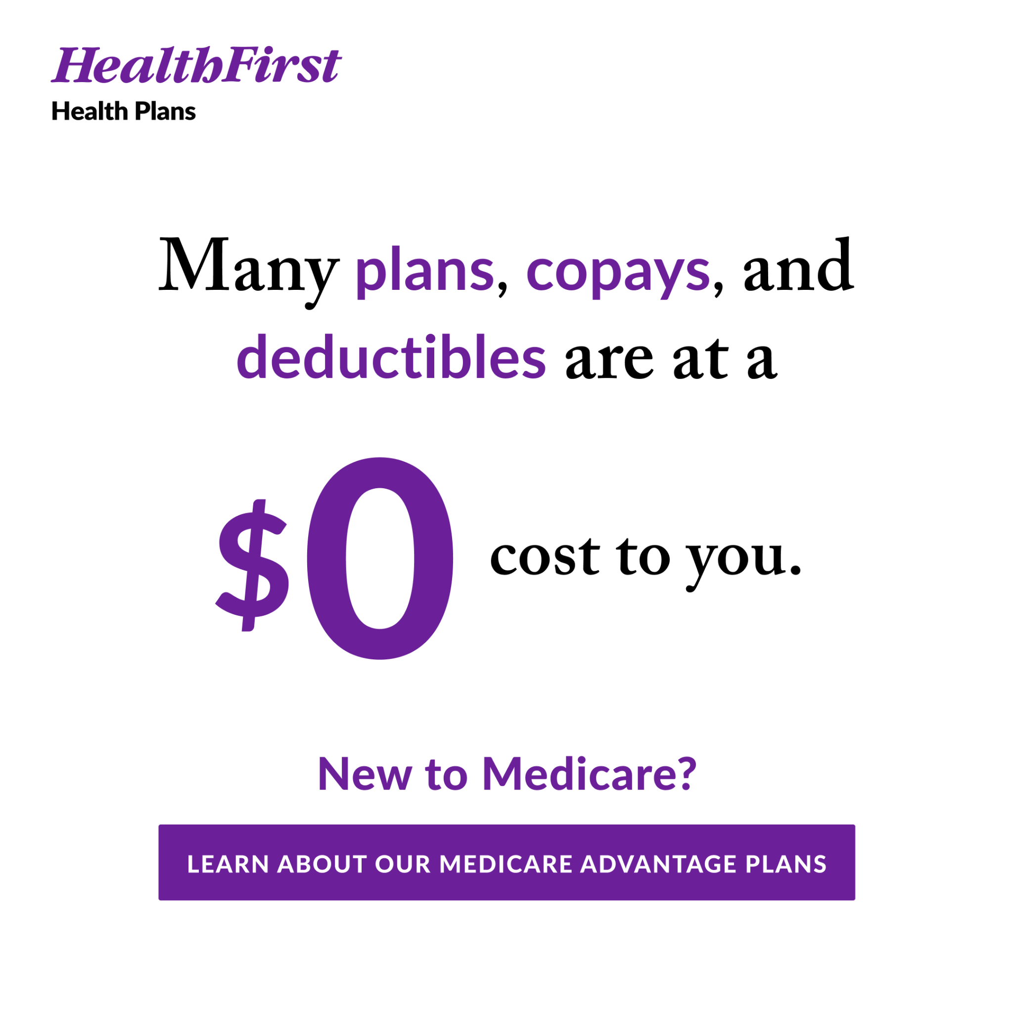 Health First Health Plans Facebook ad