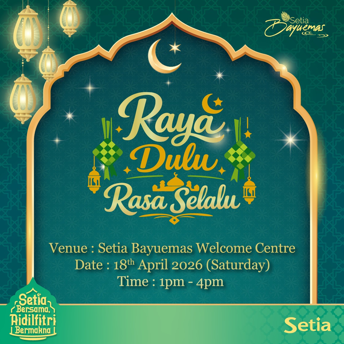 S P Setia Facebook ad: Raya kan sebulan...