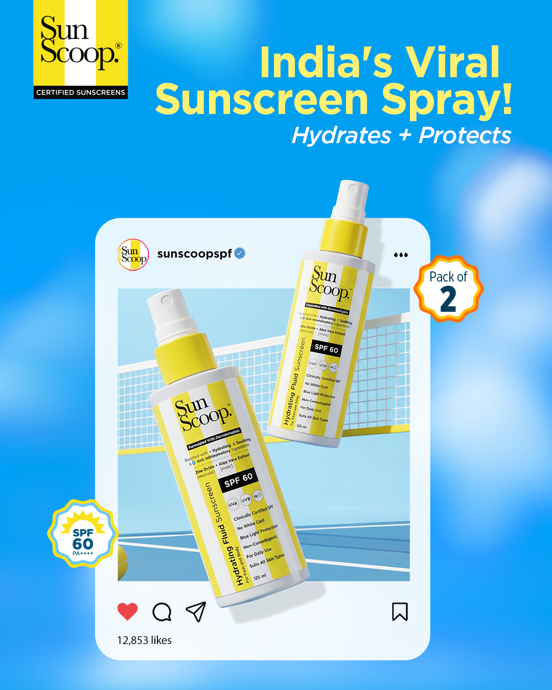Sunscoop SPF Facebook ad