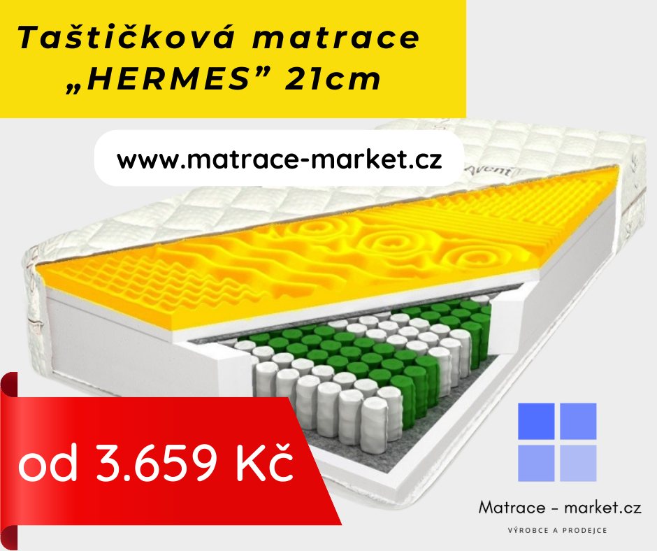 Matrace-market.cz Facebook ad: Taštičková matrace HERMES 21cm (Aloe Vera)