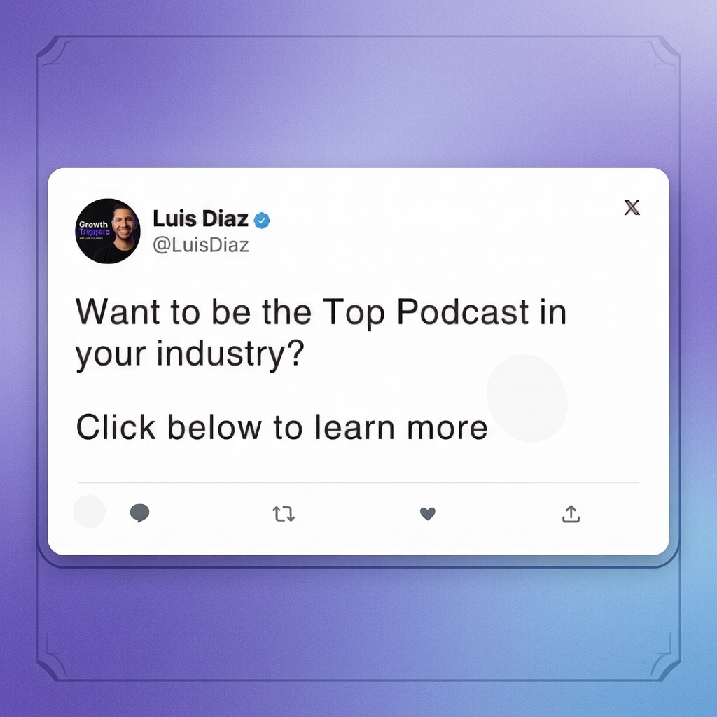 Top 10 Podcasts Facebook ad: Build a highly visible Top 15 Podcast Show