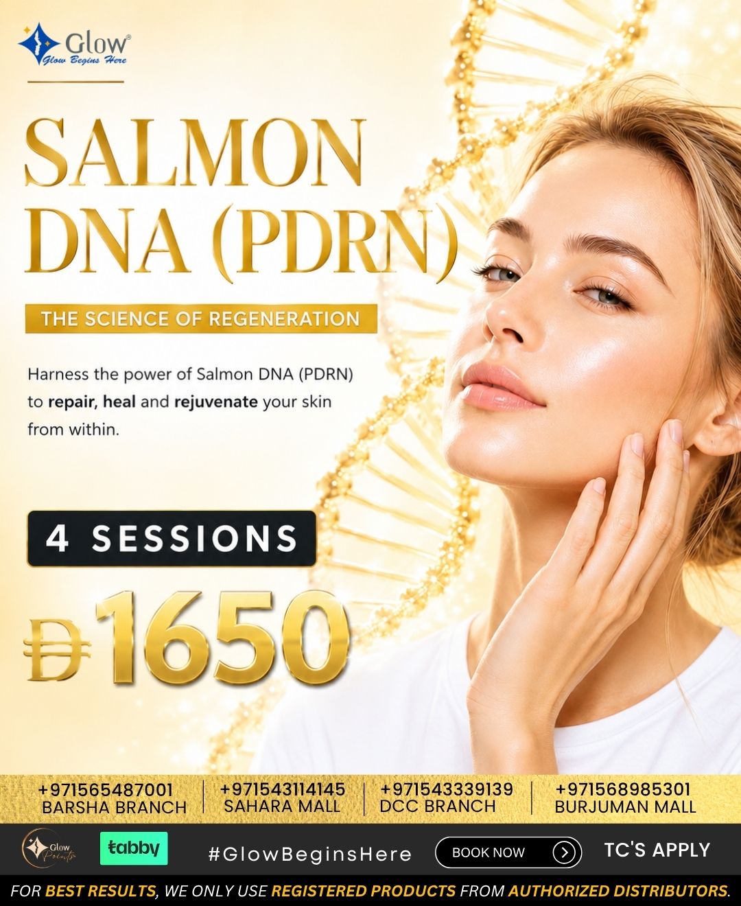 Glow Aesthetics Dermatology Clinic Facebook ad