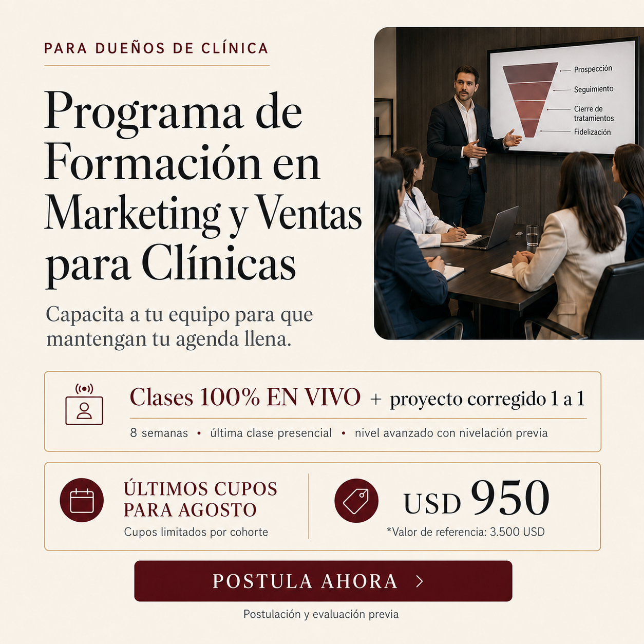 Existo.ai Facebook ad: Tu Sistema de Ventas en 8 Semanas