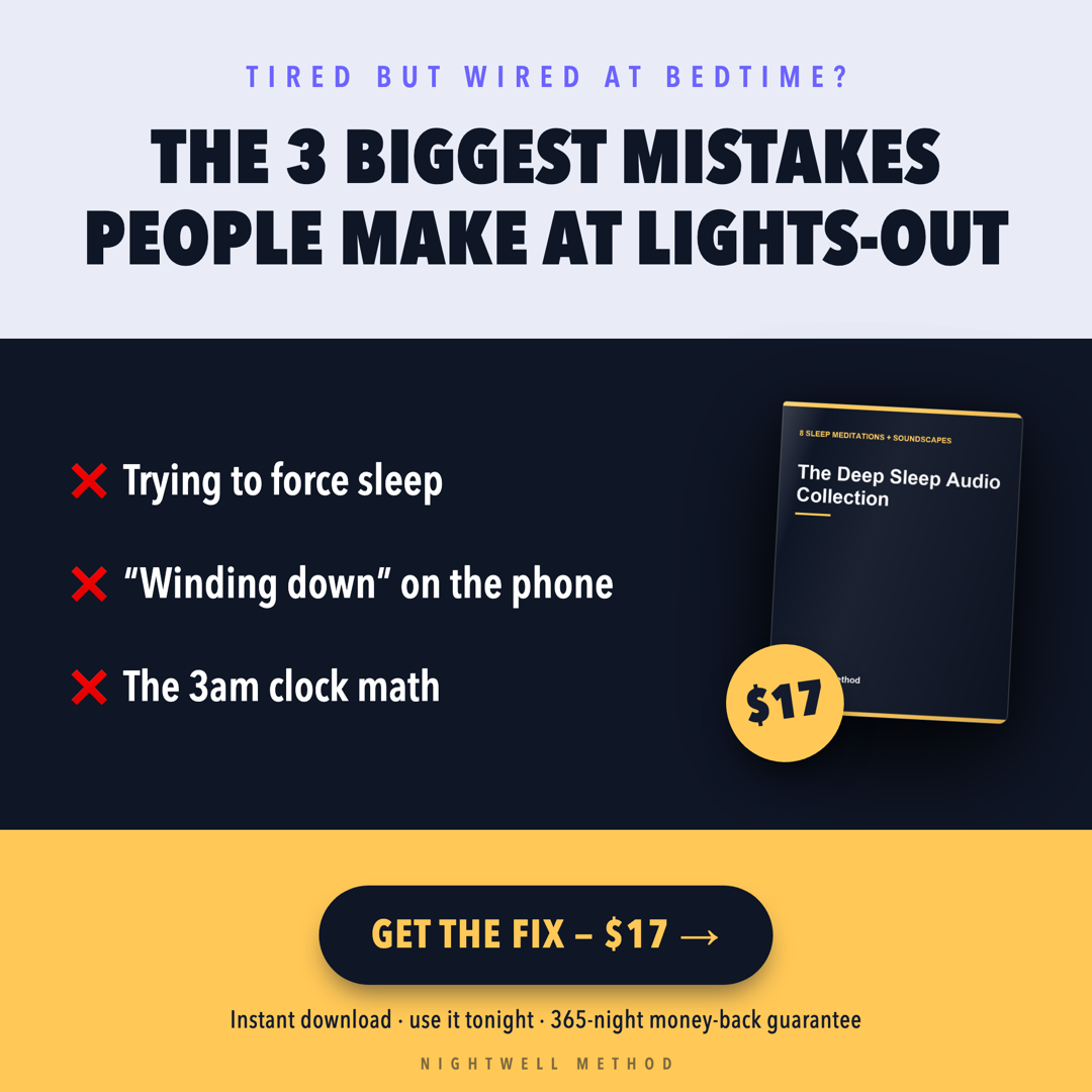 Zenible Facebook ad: 3 Bedtime Mistakes I Kept Making