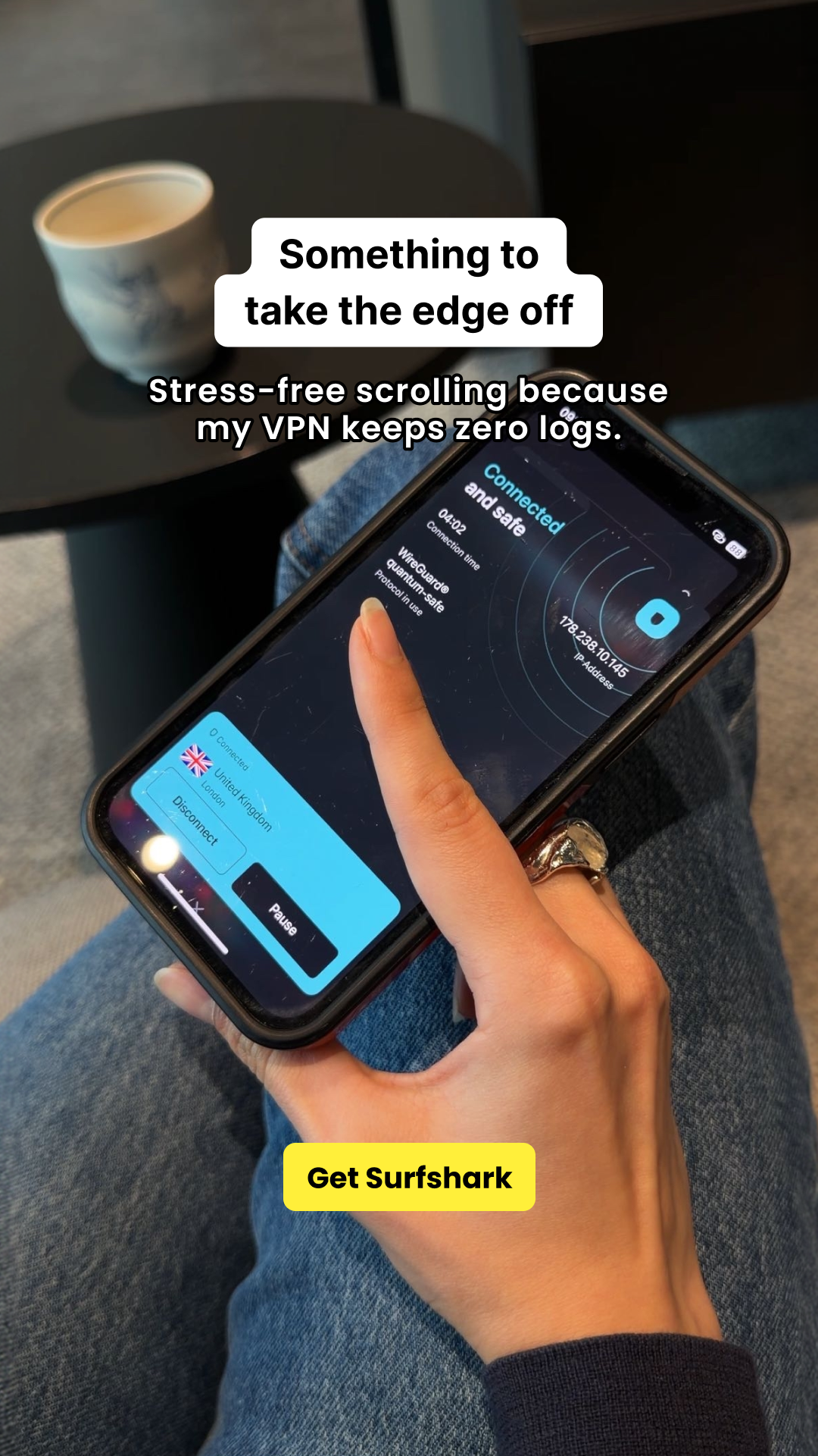 Surfshark Facebook ad
