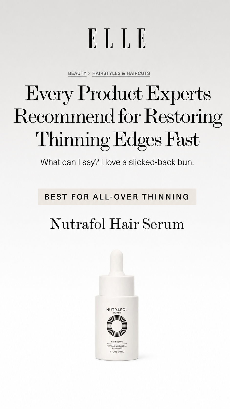 Nutrafol Facebook ad