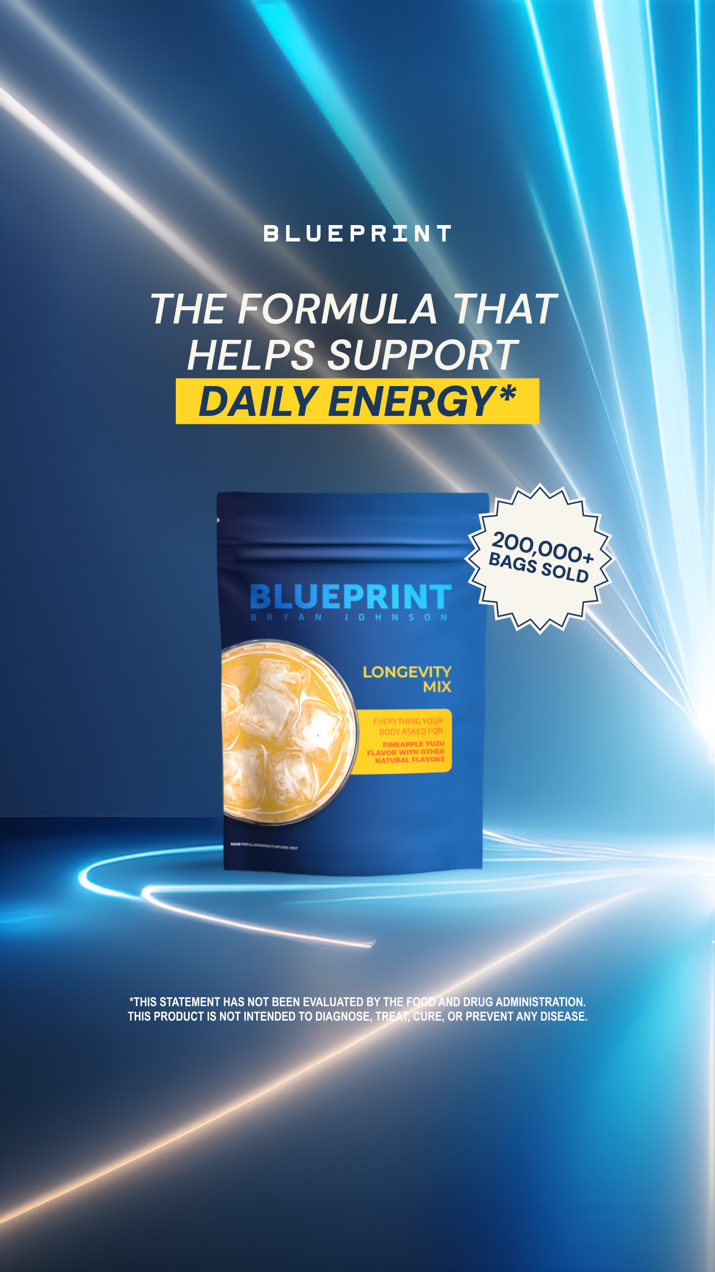 Blueprint Longevity Facebook ad