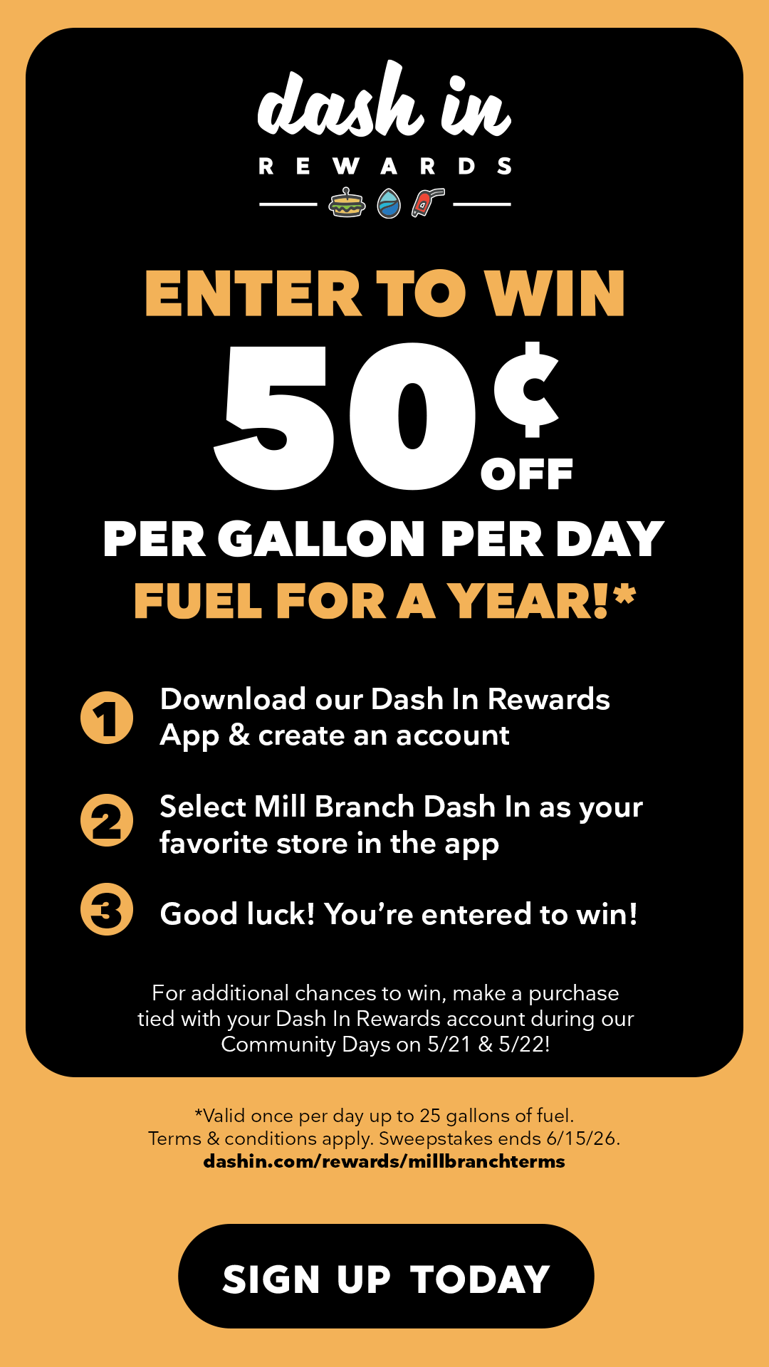 DASH IN Stores Facebook ad