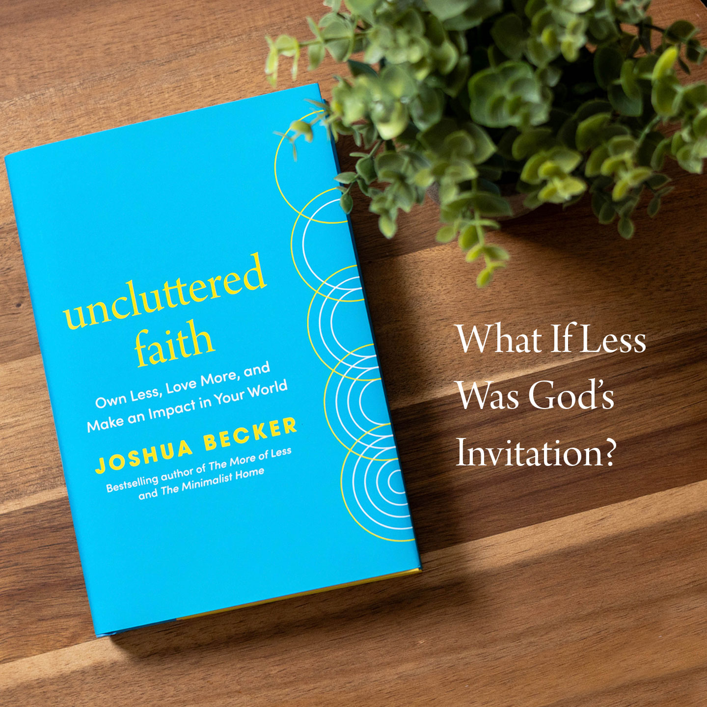 WaterBrook & Multnomah Facebook ad: Uncluttered Faith