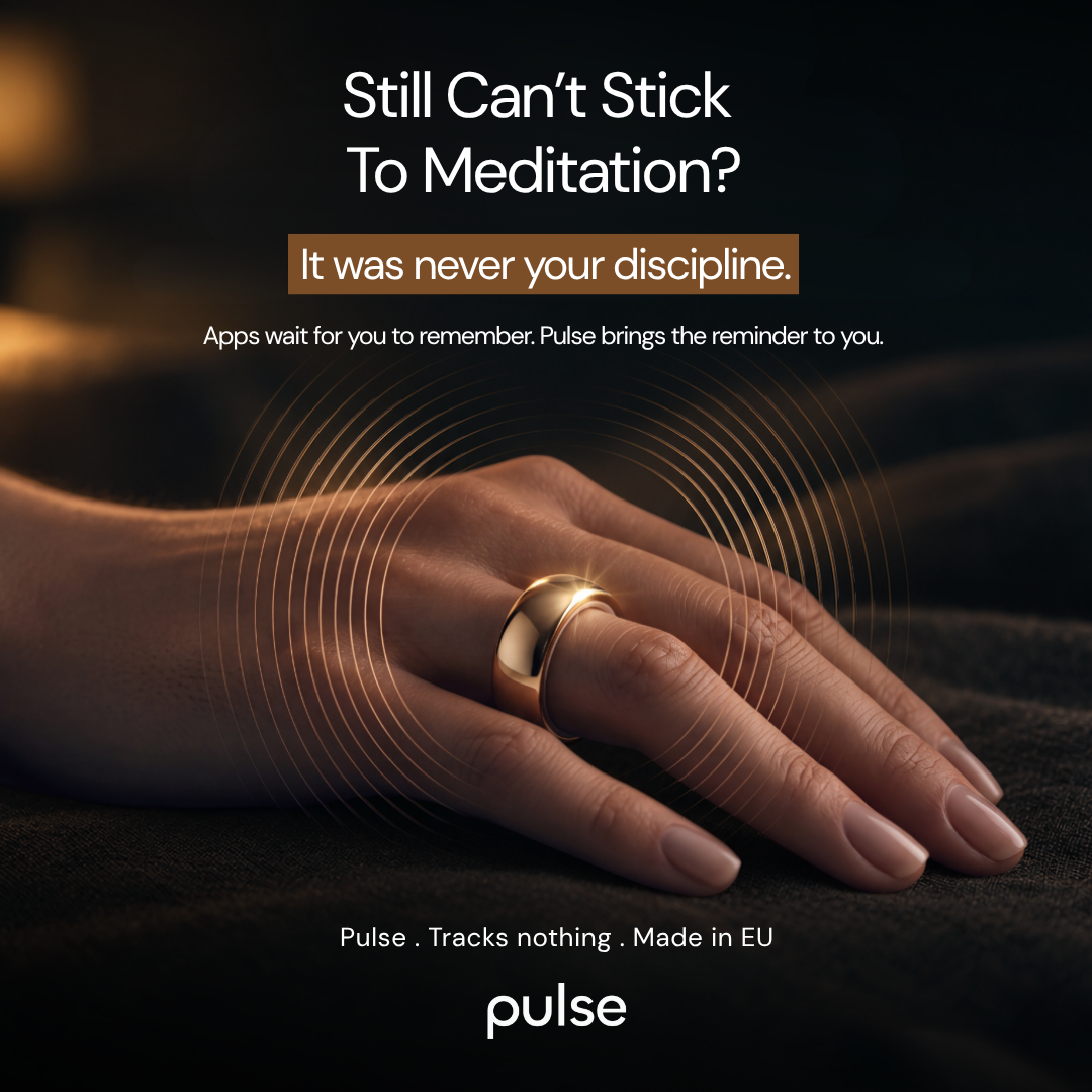 The Pulse Ring Facebook ad: Quit meditating again? It wasn't your discipline