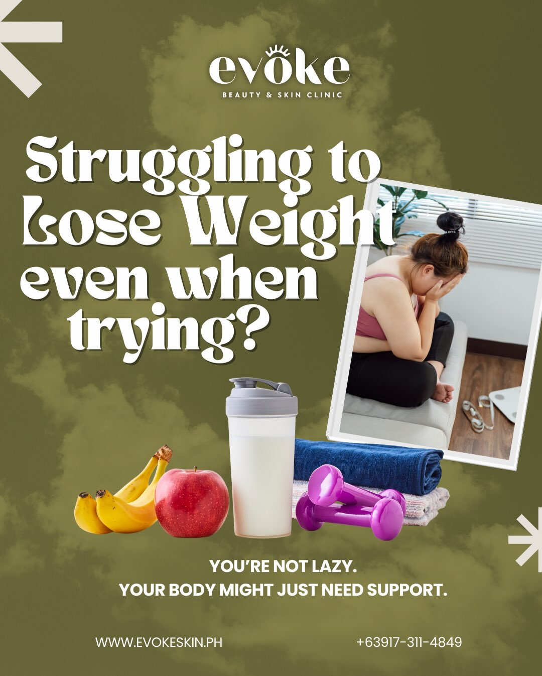 Evoke Beauty & Skin Clinic Facebook ad: If you’ve been feeling stuck despite trying